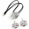 Parure Tree Of Life collier et boucles d'oreilles argent