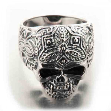 Bague Crâne Homme Acier Inoxydable - Style Gothique Rock Vintage