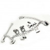 Ensemble Passion cheval, bracelet, boucles d'oreilles et pendentif argent