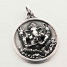 Médaillon Tamoul Ganesh en argent massif