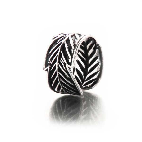 Charm Petite Feuille en Argent 925/1000