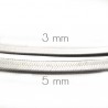 Collier ras de cou Minerva plat maille serpent en argent pour femme