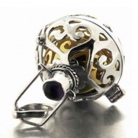 Bola de grossesse Indonésien Linâm boule musicale dorée et pierre fine