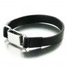 Bracelet Savio pour homme en cuir et acier