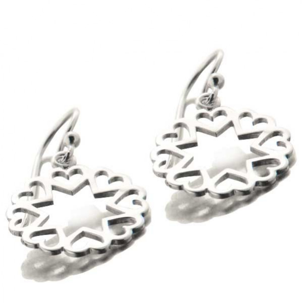 Boucles D'oreilles Pendantes étoiles En Argent Sterling 925 - Bijou Fantaisie Femme - Neuf Sans Emballage