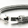 Gourmette argent fermoir à cliquet et huit de sécurité