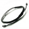 Bracelet de cheville Playa del Sol en corde et argent