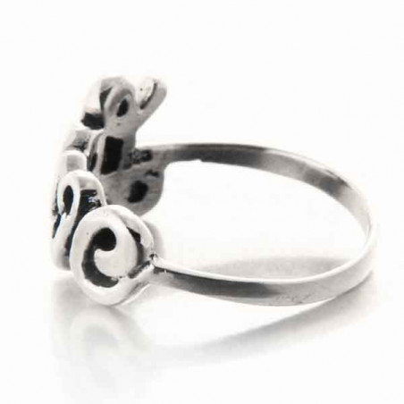 Bague fine Love en argent