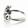 Bague fine Love en argent