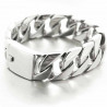Gourmette large pour homme fermoir à cliquet