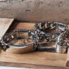Grosses gourmettes classiques pour homme en acier massif