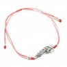 Bracelet Angel en argent et corde coton