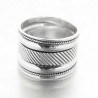 Bague homme ethnique ciselée Manao en argent