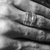 Bague ethnique ciselée Manao en argent pour homme