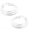 Boucles d'oreilles "Elsa" créoles ajourées