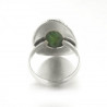 Bague Naminha marquise ovale en argent et malachite