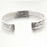 Jonc plat argent unchained pour homme