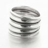 Bague ethnique évasée Padtoa en argent