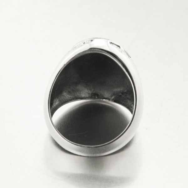 Bague Chevalière En Argent Massif Ciselée - Taille 54, Occasion