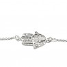 Bracelet porte-bonheur Main de Fatima en filigranes d'argent
