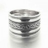 Bague large Uluwatu tressée en argent