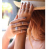Bague fine Love en argent