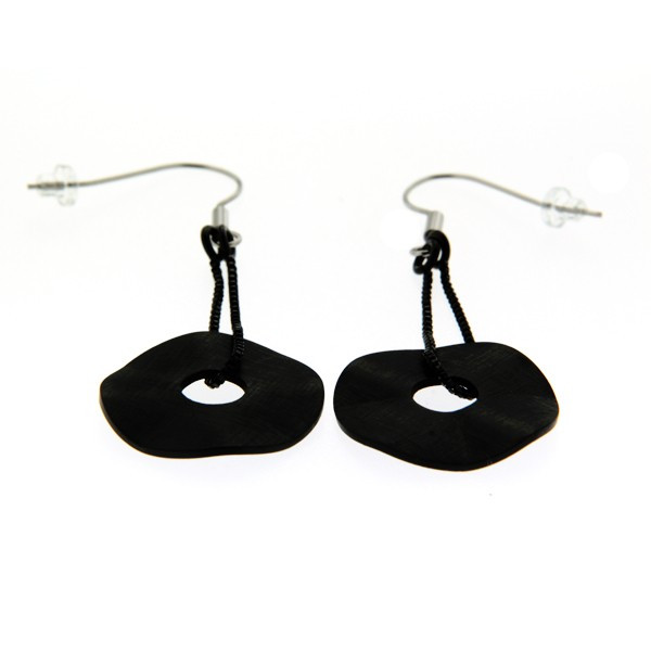 Boucles D'oreilles Pendantes En Jade Vert Avec Symbole Chinois Fu - Argent Sterling 925 Plaqué Or 14K, Style Asiatique Porte-bonheur
