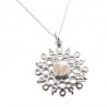 Collier ras de cou Estrella en argent et nacre