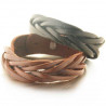 Bracelet Ripper en cuir tressé