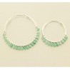 Boucles d'oreilles créoles Havana tailles S et M