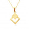 Collier ras de cou Giulia en argent plaqué or