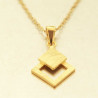 Collier ras de cou Giulia en argent plaqué or