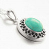 Collier Sharawa argent et Turquoise