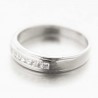 Demi alliance en argent et zirconium