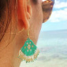 Boucles d'oreilles fantaisie bohèmes Ibiza