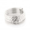 Bague Mimi avec 5 anneaux argent diamantés