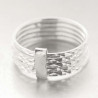 Bague Mimi avec 5 anneaux argent diamantés