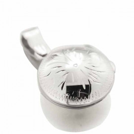 Médaillon Cœur En Argent 925 à Ouvrir Avec Cristal Papillon - Chaîne 45+5 Cm - Cadeau Femme Saint-Valentin