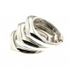 Bague « Félicité » trois anneaux carrés argent