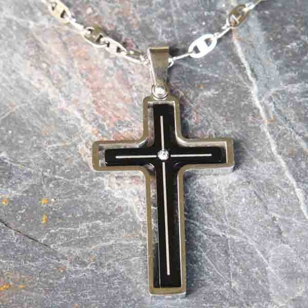 Collier Croix Pendentif Vin Diesel Fast And Furious - Acier Inoxydable Doré, Style Dominic Toretto