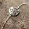 Bracelet fin mandala argent