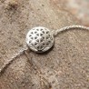 Bracelet fantaisie discret mandala argent