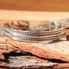 Bracelet jonc Merampo en argent massif