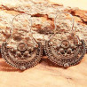 Boucles d'oreilles Katopeka ethniques en argent
