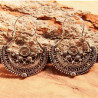 Boucles d'oreilles fantaisie ethniques Katopeka en argent