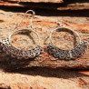 Boucles d'oreilles ethniques Siamlahm argent