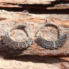 Boucles d'oreilles fantaisie ethniques Siamlahm dentelles d'argent