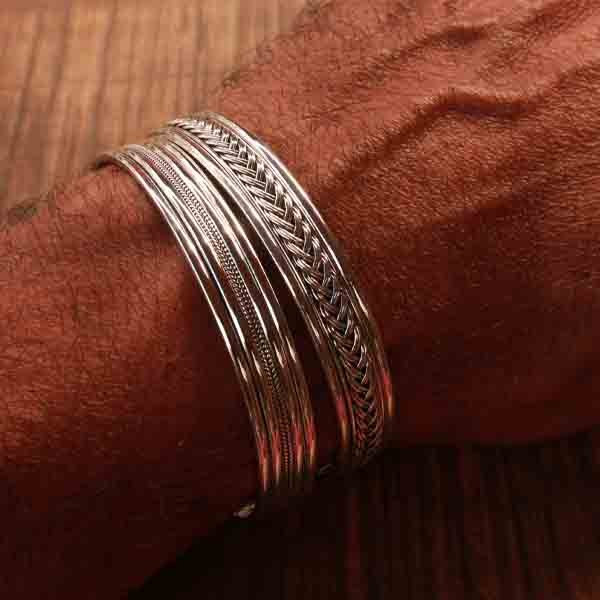 Bracelet Tressé Carré Petit Modèle in Argent massif | Giovanni Raspini