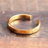 Bague de pouce anneau argent doré ouvert