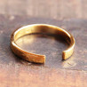 Bague de pouce anneau argent doré ouvert